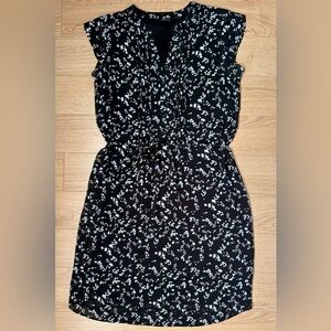 REITMANS Black and White  Flower Midi Dress